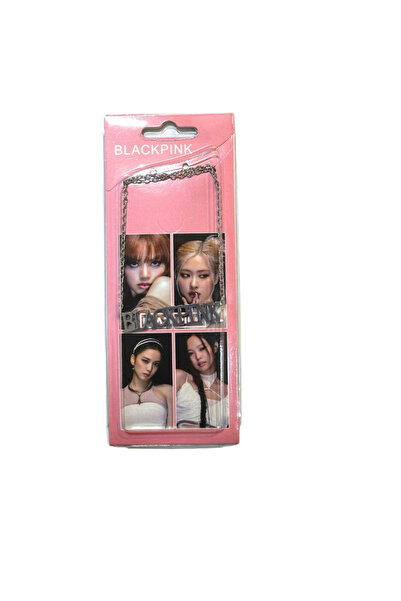 facnspt Black Pink Lisanslı Yazılı Çelik Kolye