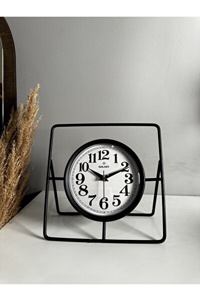 Muyika Design Muyika Metallo Dekoratif Metal Masa Saati Sessiz Mekanizmalı Si...