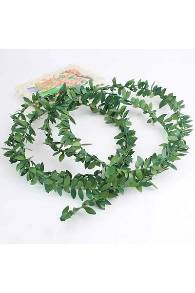 ViraHome 7 Meters Natural Gas Pipe Ornament Balcony Ornament Wire Ivy Small Leaf (1 CM) Decorative Strip
