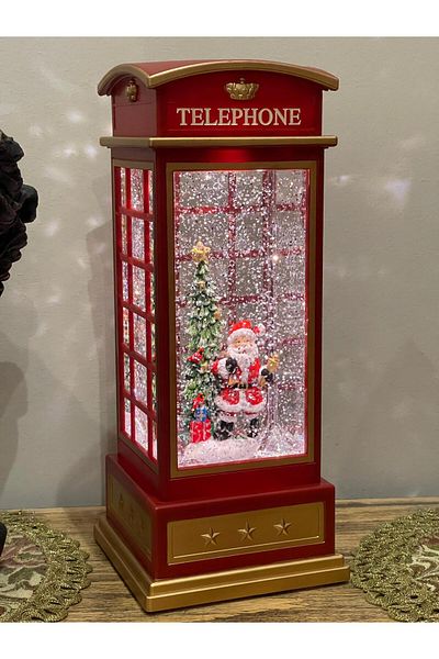BENİMOLMALI Snow Globe, Pine tree, Lighted, Movable, Self Gilding Oil, Santa Claus, new year, christmas