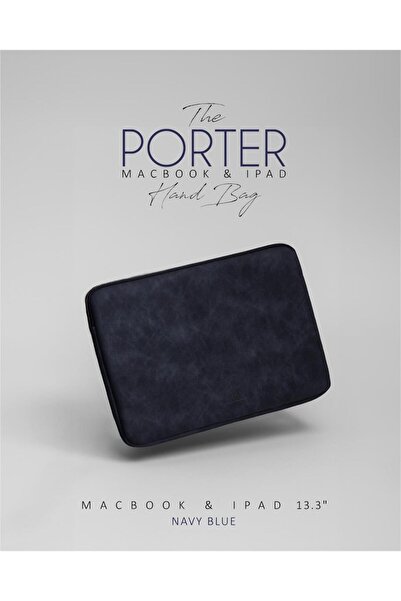 Valerian Porter Hand Bag 13.3 Inch Laptop Çantası - Tablet Çantası Lacivert
