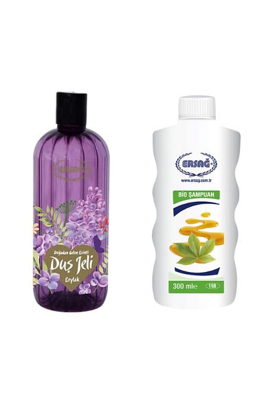 Ersağ Ersağ Bio Shampoo 300 ml + Ersağ Lylak Shower Gel 500 ml
