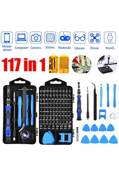 Sturdy Power Tools Sturdy power Özel Kutulu Profesyonel 117 Parça Tamir Seti Tornavida Seti Cep Telefonu Tablet Laptop
