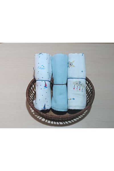 Alpıno BABY MUSLIN COVER 85cm*85 cm (3 pieces) COTTON BABY BLANKET
