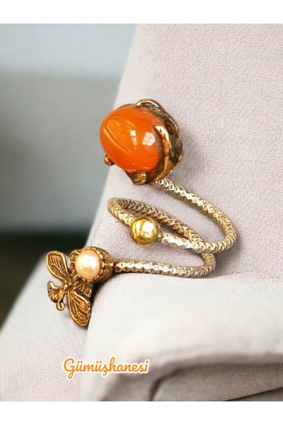 Gümüşhanesi 925 ayar akik yüzük