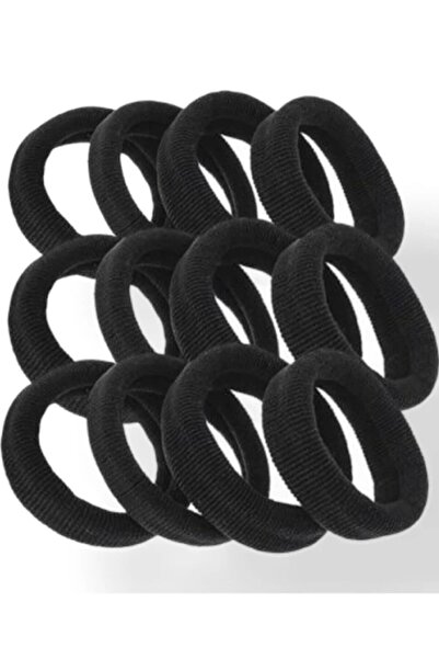 hbtasarim Agrafă de păr pentru femei negre 24 buc. Prosop elastic de mărime m...