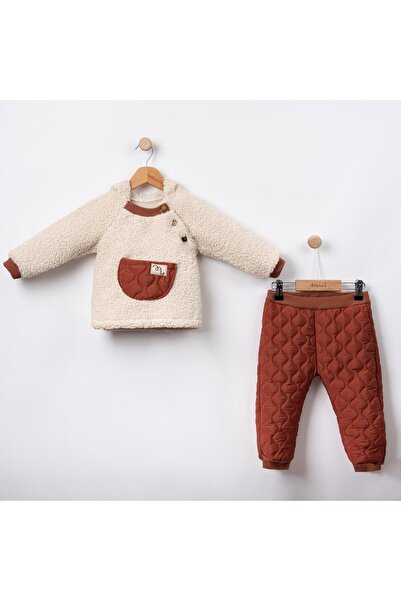 Bebelove Cute Baby Girl/Boy Hooded Fleece Quilted Bottom Baby Set