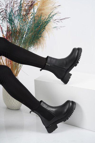 Osso Hakiki Deri Kürklü Kadın Postal Bot 212127227