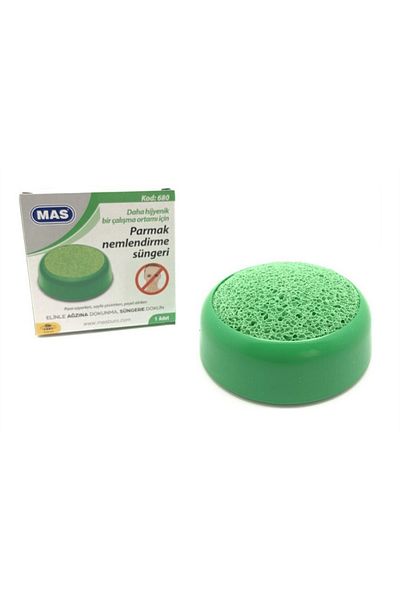 Mas 680 FINGER MOISTURIZING SPONGE -GREEN- OFS1