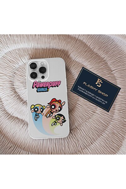 Flashy Shop Realme 5İ / 6İ Uyumlu Powerpuff Girls Tasarımlı Şeffaf Kılıf