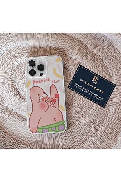 Realme 5I / 6I Compatible Transparent Case with Patrick Star Kiss Design