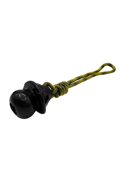 Gimdog Mushroom Shaped Dog Treat Toy Black