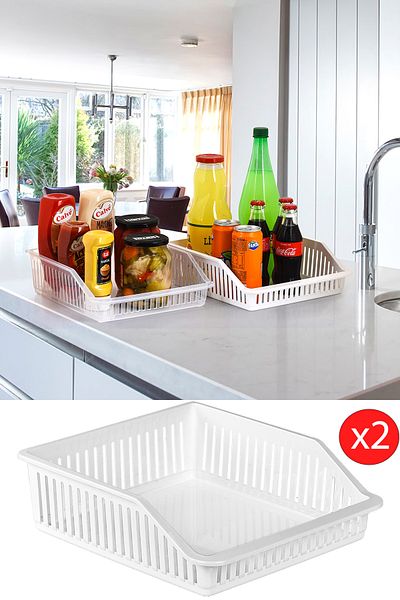 Emofom 4850 ml Kitchen Organizer and Refrigerator Organizer - Set of 2