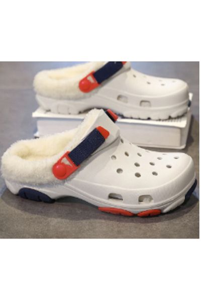 CLASSİC Furry Cotton Hospital Home Slippers