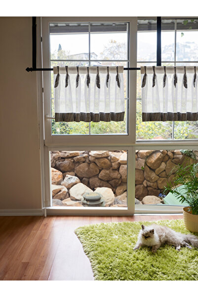 ZEDAYOR KETEN FARBELLA ÜST PERDE (KAZAYAĞI DETAYLI)