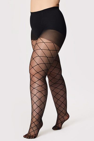 MİSTİRİK Sorano Model AZRA Pattern Tightening and Gathering Corset Pantyhose Black Color
