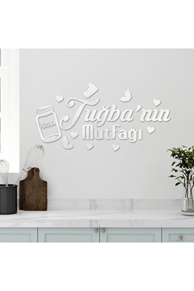 enozeli İsimli Ve Dekoratif Kelebekli Mutfak Yazısı