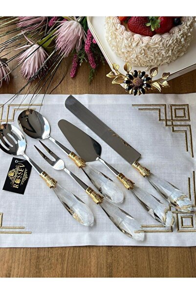 ROY KING Daimond Servis Sunum Kaşık Seti 5 Parça