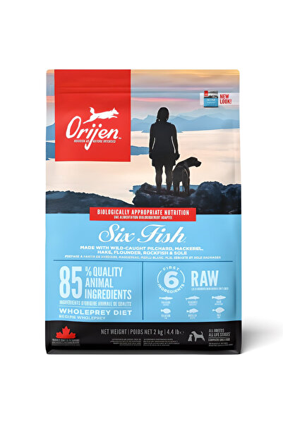 Orijen 6 Six Fish Tahılsız Balıklı Yetişkin Köpek Maması 2 Kg