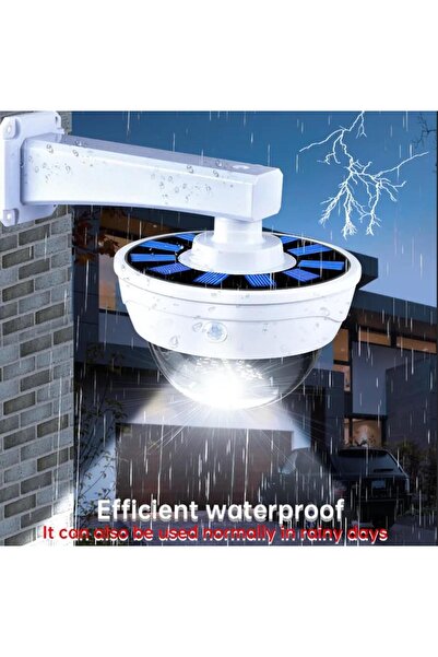 sgeteknoloji GÜNEŞ ENERJİLİ GECE GÖRÜŞLÜ HAREKET SENSÖRLÜ CAYDIRICI KUMANDALI SAHTE GÜVENLİK KAMERA