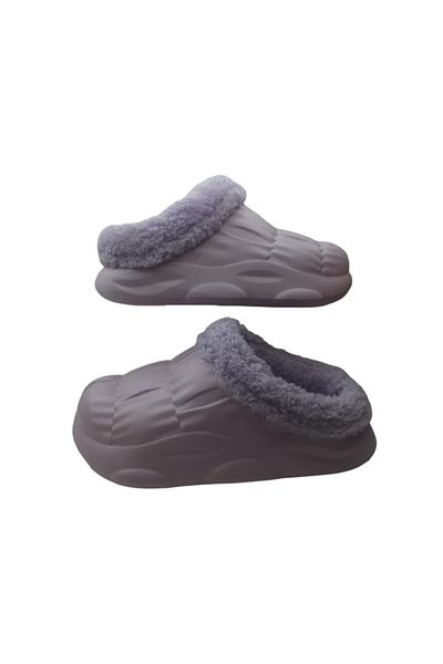 Akınal Bella Women's Lilac Non-Slip Plush Eva Slippers