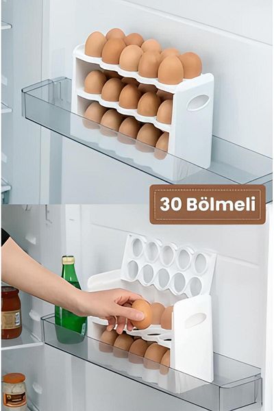 Gondol System Three Layers Egg Storage Box 30 Compartments