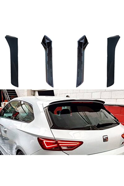 HYM TUNİNG Seat Leon 2012- Sonrası Spoyler Kulağı Piano Black Boyalı Ithal