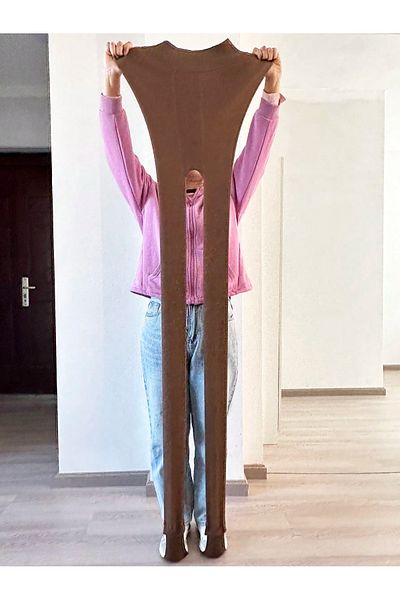 MİSTİRİK Model Ravena Corset eficient cu blană în interiorul plușului chiloți caldi de pluș Culoare verde