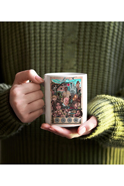 Darkia كوب بورسلين مطبوع على الوجهين بتصميم مخصص من سلسلة Lost