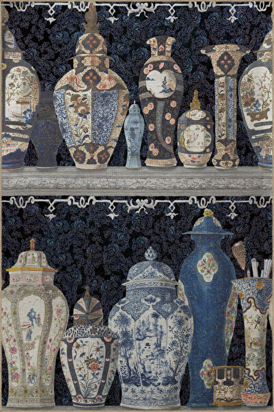 Rugs Modern Halı Çok Renkli Antik Tasarım Vazo Desenli Kreatif Modern Dekorat...