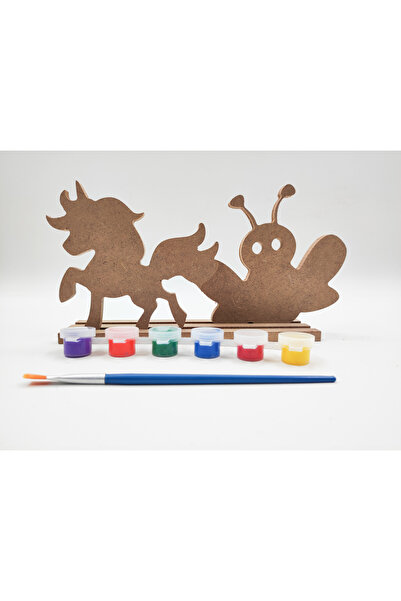 İCONS Ahşap Boyama Seti, Çocuk Aktivite Sanat Etkinliği, Çocuklar Için Hobi Seti