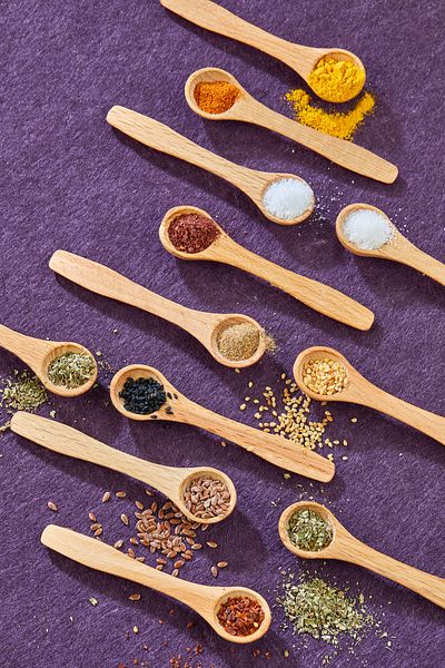 ŞAKİLATA CONCEPT 6 Pieces Wooden Spice Spoons (7 cm) Wooden Spoons Honey Jam Measuring Food Spoons