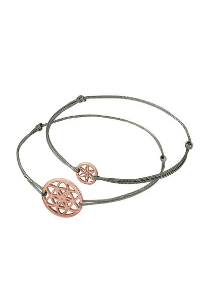 ELLI Armband Damen Basic Motiv Blumen des Lebens aus 925 Sterling Silber rosévergoldet
