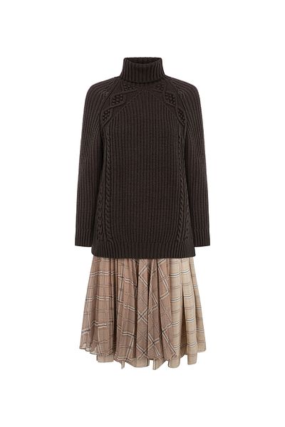Machka Braunes Damenkleid