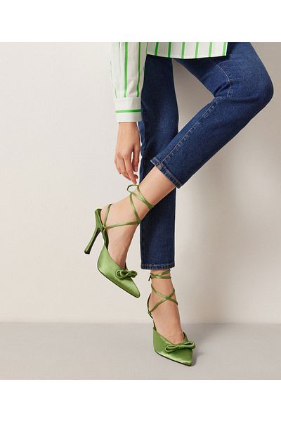 İpekyol Women's Green Classic Heeled Shoes