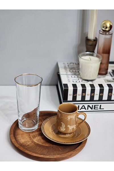 HBS Art Design صينية عرض دائرية خشبية من خشب الزان مقاس 20 سم