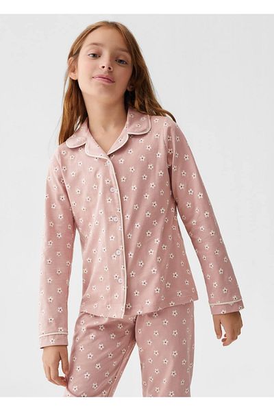 MANGO Kids Langer Pyjama mit Muster