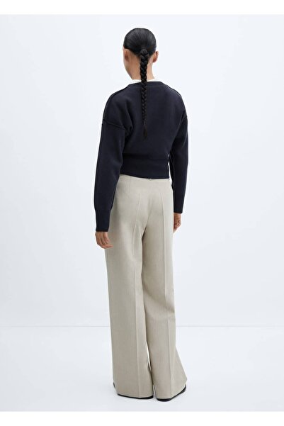 MANGO Woman Omzu Açık Dikişli Kazak