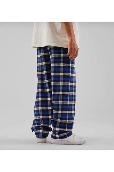 WOUROWL Pantaloni de trening unisex Relax în carouri Ecoseres RE7EDİ