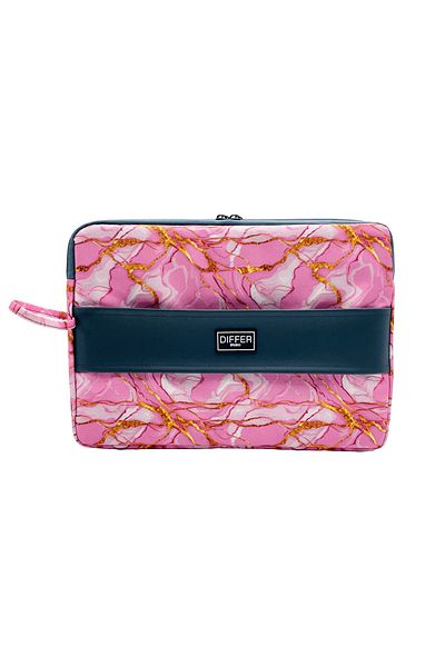Differ Studio 15.6'' Inch Pink Marble Pattern Unisex Water Resistant Laptop/Macbook/notebook Case/bag