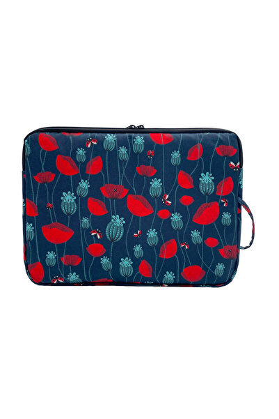Differ Studio 13-14'' Inch Ferret Red Pattern Water Resistant Unisex Laptop/Macbook/Computer/Case/Bag