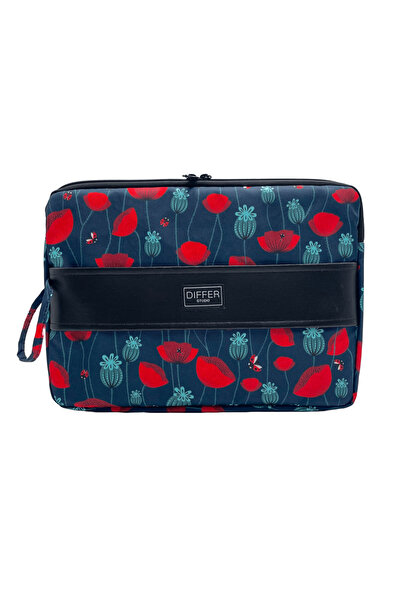 Differ Studio 13-14'' Inch Ferret Red Pattern Water Resistant Unisex Laptop/Macbook/Computer/Case/Bag
