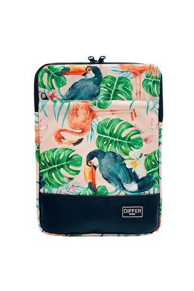 Differ Studio 15-15.6'' Inch Tropical Leaf Pattern Unisex Waterproof Laptop/macbook/notebook Case/bag