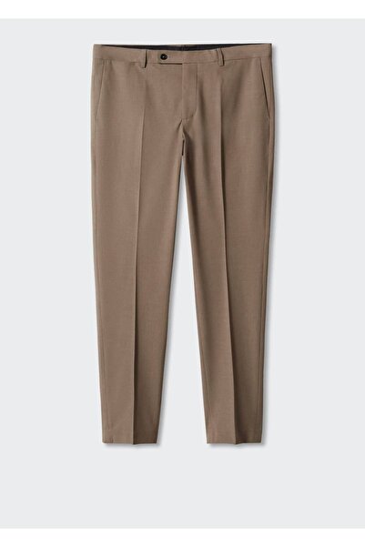 MANGO Man Dar Kesim Streç Kumaştan Kumaş Pantolon