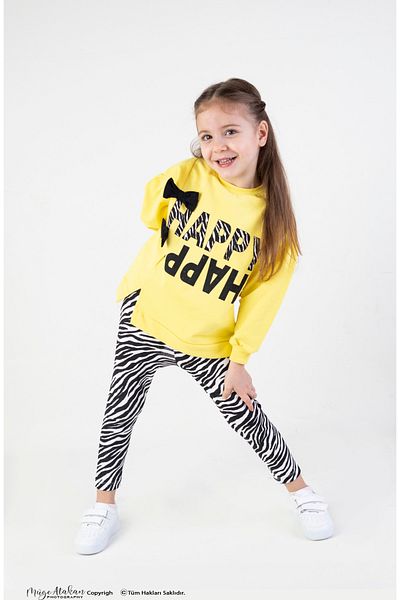 Kids yellow sweatsuit sale