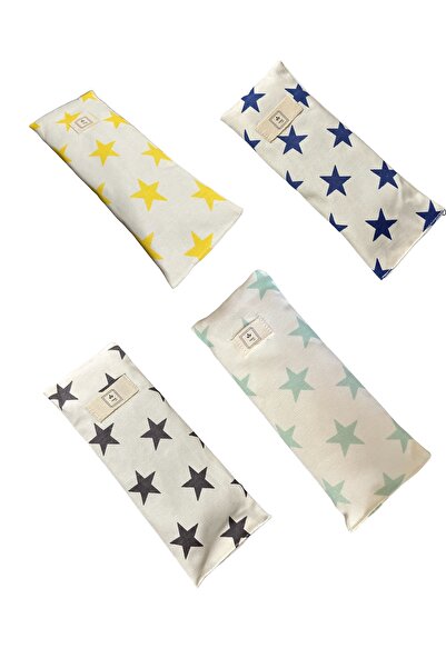 Poros Store مجموعة رقعة عين لافندر مكونة من 4 قطع مع قشرة القمح والقمح، ونجوم...