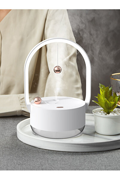 woodhub H2O Humidifier Hava Nemlendirici Şarjlı led ışıklı&Aromatik Oda Kokus...