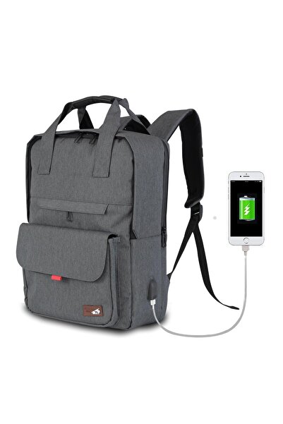 My Valice Smart Bag Usb Şarj Girişli Akıllı Sırt Çantası 1205 Füme