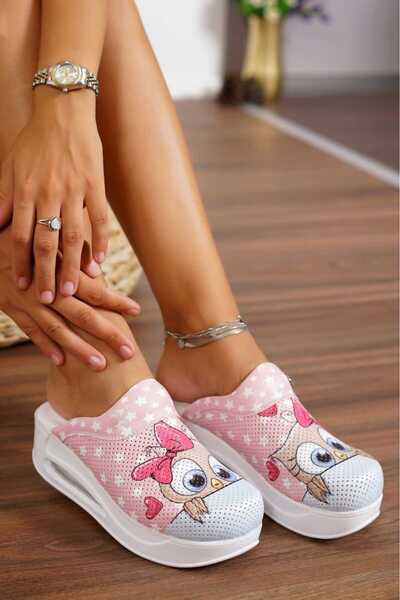 BLUMSABOTERLİK Pembe Baykuş Kadın Airmax Tam Ortopedik Anatomik Hastene, Dokt...