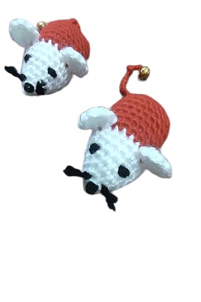 Be Cat Cat Toy Mouse Red White